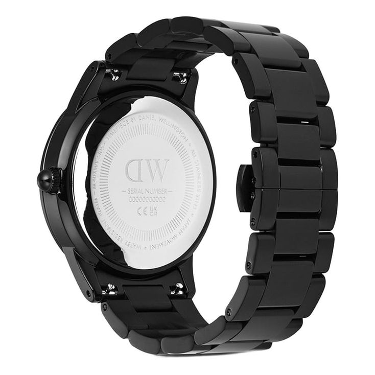 Index Bezel Black Round Dial Analogue Men Watch - DW00100821K