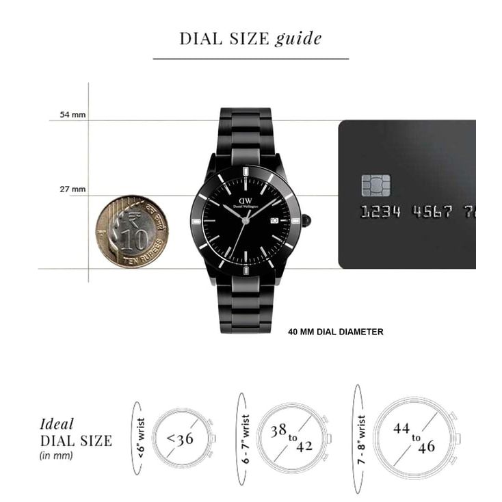 Index Bezel Black Round Dial Analogue Men Watch - DW00100821K