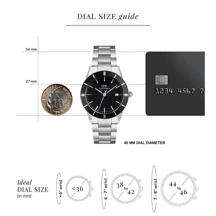 Index Bezel Black Round Dial Analogue Men Watch - DW00100822K