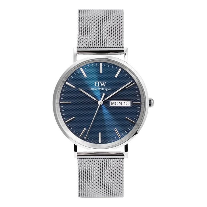 Classic Extension Blue Round Dial Analogue Men Watch - DW00100833K