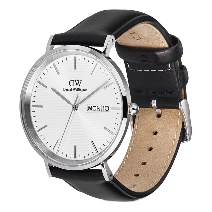 Classic Extension Silver Round Dial Analogue Men Watch - DW00100832K