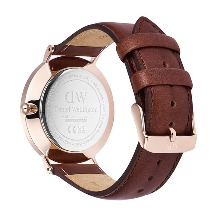 Classic Extension Champagne Round Dial Analogue Men Watch - DW00100829K