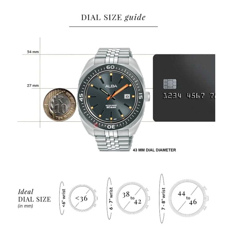 Active Grey Men 43mm Watch Quartz AS9T87X1
