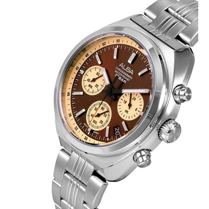 Active Brown Men 40.95mm Watch Quartz AT3K07X1