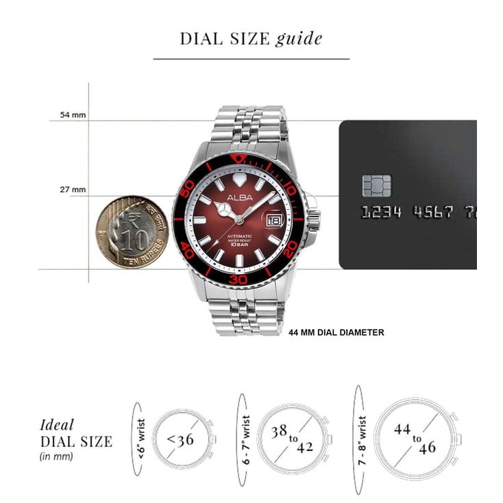 Automatic Red Men 42.5mm Watch Automatic AU4055X1