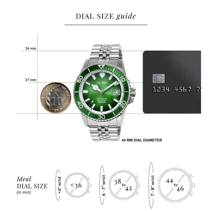 Automatic Green Men 42.5mm Watch Automatic AU4053X1
