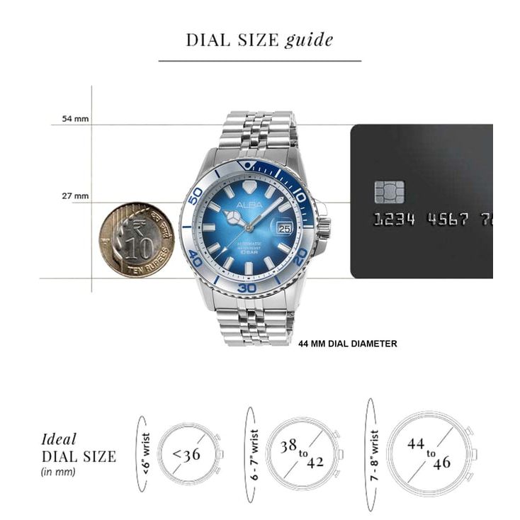Automatic Blue Men 42.5mm Watch Automatic AU4059X1