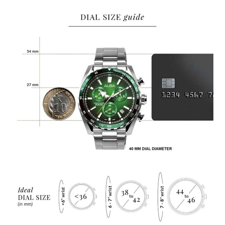 SIGNA Green Men 44mm Watch Quartz AX7007X1
