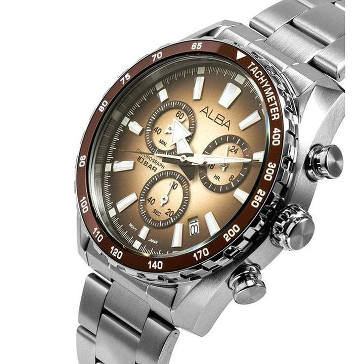 SIGNA Brown Men 44mm Watch Quartz AX7009X1