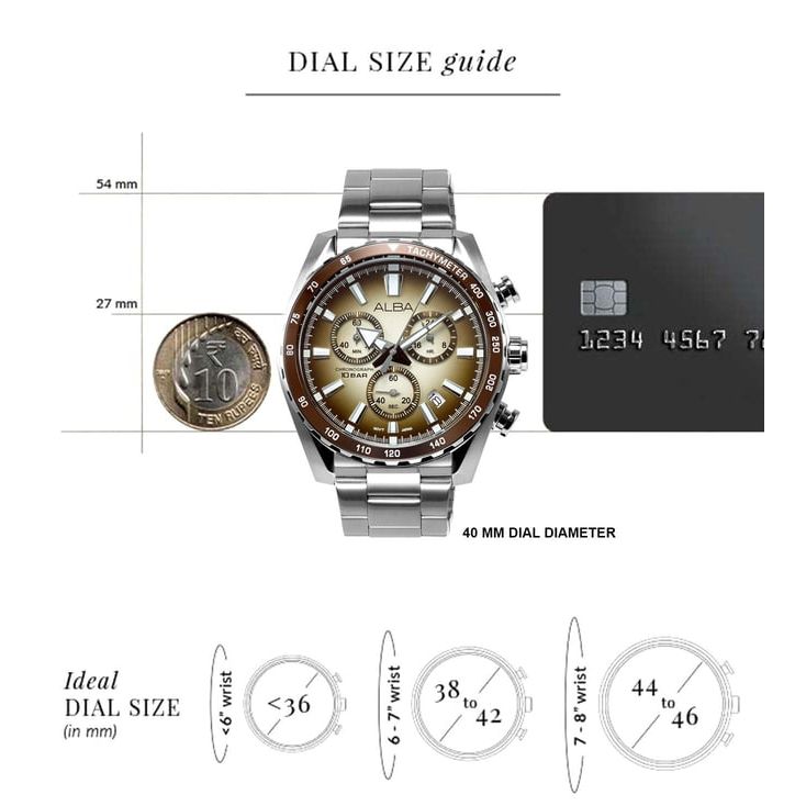 SIGNA Brown Men 44mm Watch Quartz AX7009X1