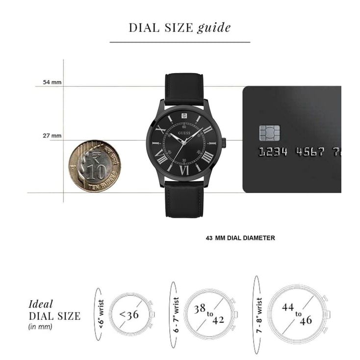 Briefcase Black Round Dial Analog Men Watch - U1411G2M