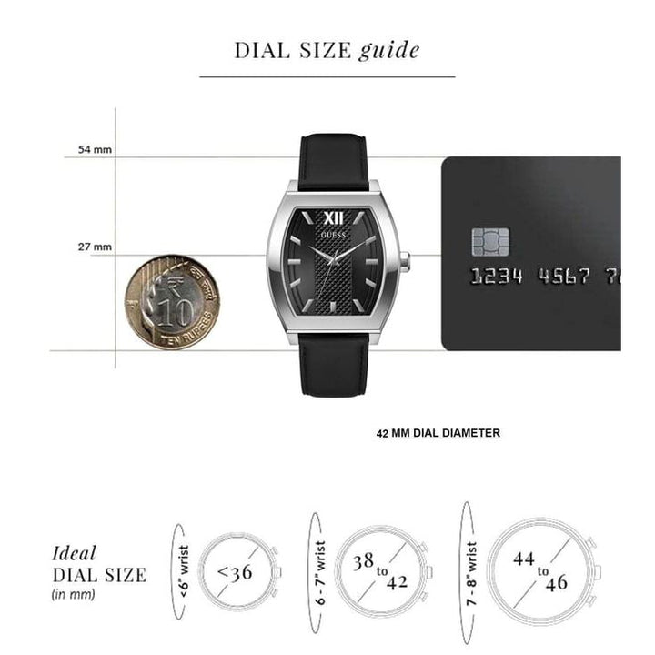 Gd Punctual Black Rectangle Dial Analog Men Watch - GW0706G1