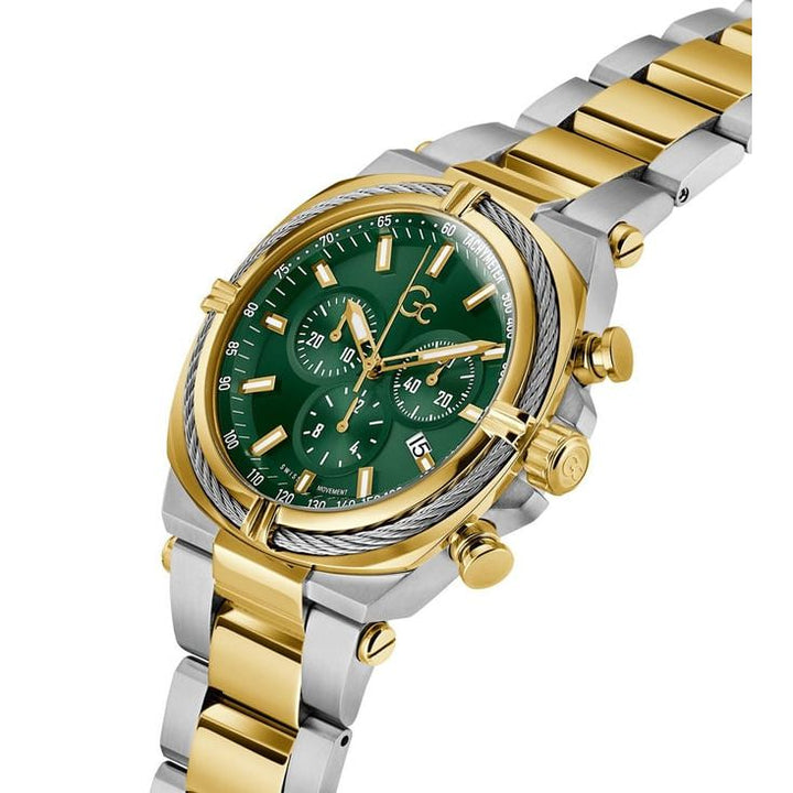GUESS COLLECTION Ironclass Green Round Dial Analog Men Watch - Z32005G9