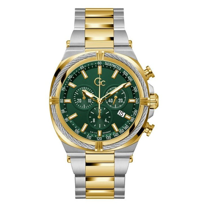 GUESS COLLECTION Ironclass Green Round Dial Analog Men Watch - Z32005G9