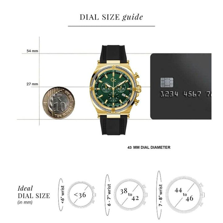 GUESS COLLECTION Ironclass Green Round Dial Analog Men Watch - Z32006G9