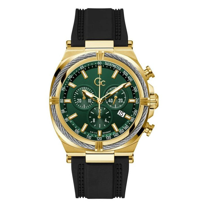 GUESS COLLECTION Ironclass Green Round Dial Analog Men Watch - Z32006G9