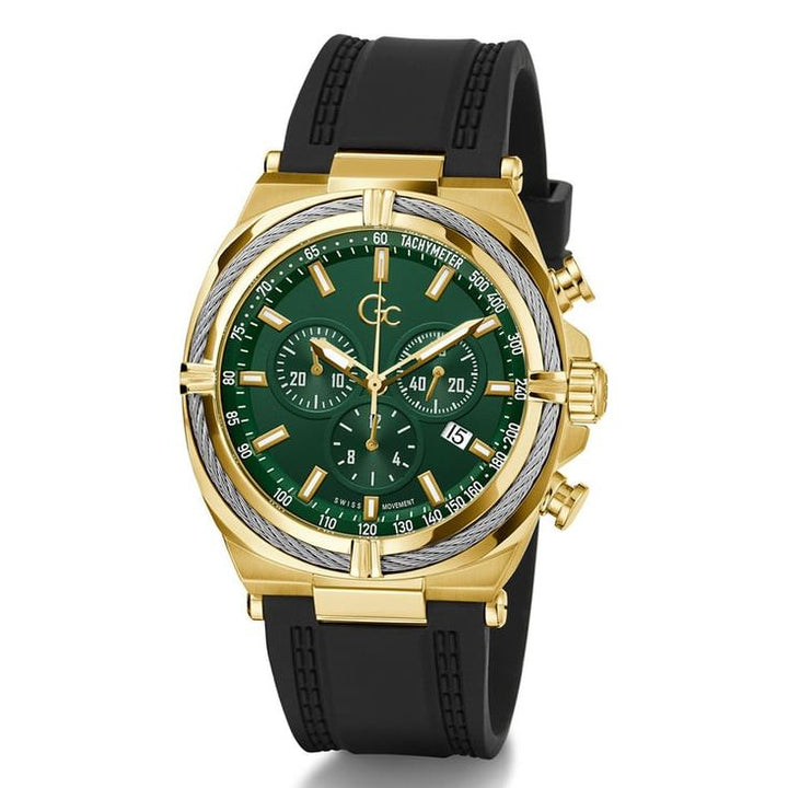 GUESS COLLECTION Ironclass Green Round Dial Analog Men Watch - Z32006G9
