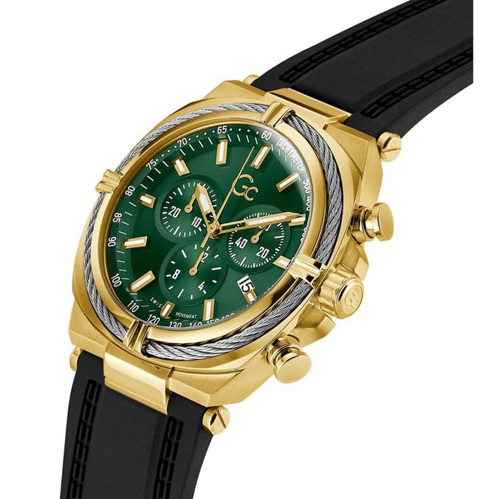 GUESS COLLECTION Ironclass Green Round Dial Analog Men Watch - Z32006G9