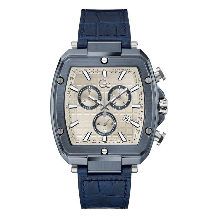 GUESS COLLECTION Spirit Tonneau Beige Tonneau Dial Analog Men Watch - Y83013G1