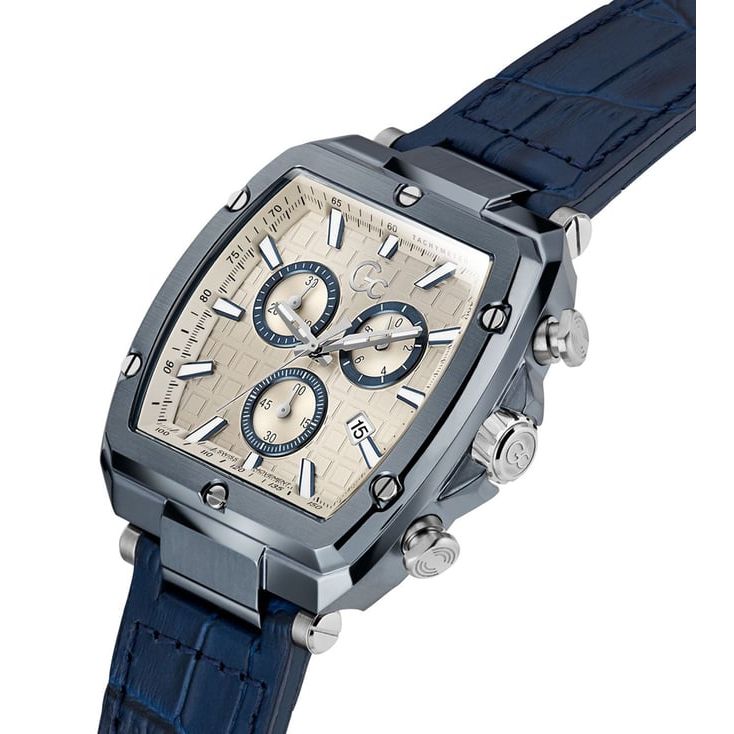 GUESS COLLECTION Spirit Tonneau Beige Tonneau Dial Analog Men Watch - Y83013G1