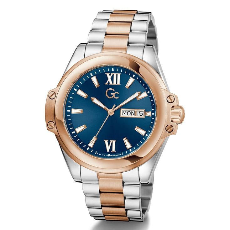 GUESS COLLECTION Bolt Blue Round Dial Analog Men Watch - Z60001G7