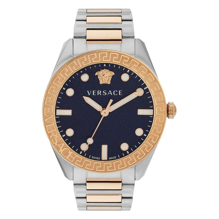 Greca Dome Blue Round Dial Analog Men Watch - VE2T00724