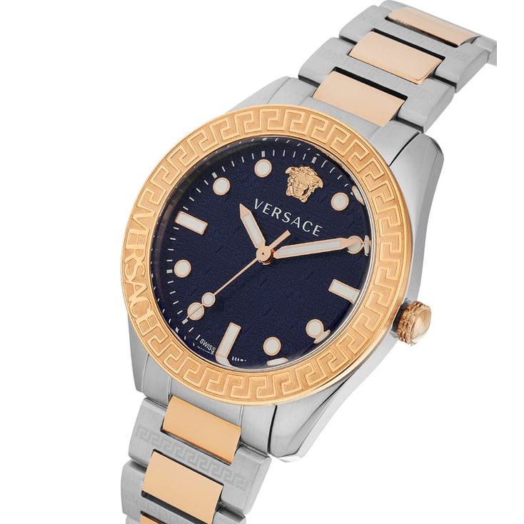 Greca Dome Blue Round Dial Analog Men Watch - VE2T00724