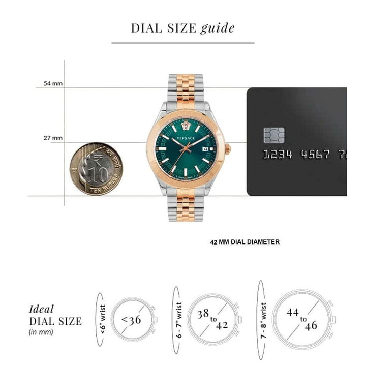 Helenium Green Round Dial Analog Men Watch - VEVK01324