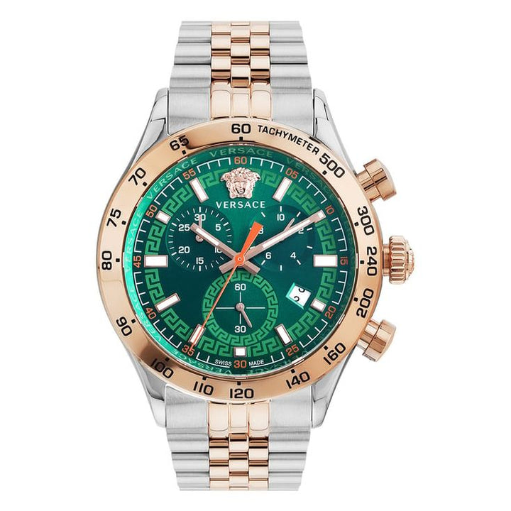 Helenium Chr. Green Round Dial Analog Men Watch - VE2U00924