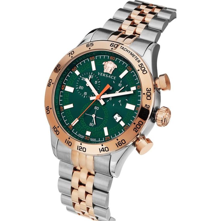 Helenium Chr. Green Round Dial Analog Men Watch - VE2U00924