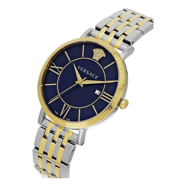 V-Eternal Gent Date Blue Round Dial Analog Men Watch - VENCA0324