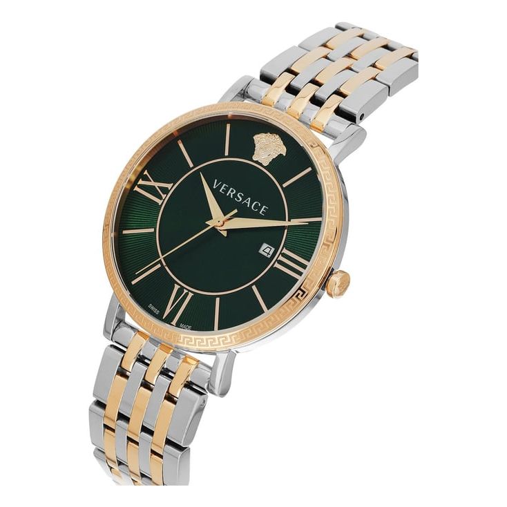 V-Eternal Gent Date Green Round Dial Analog Men Watch - VENCA0424
