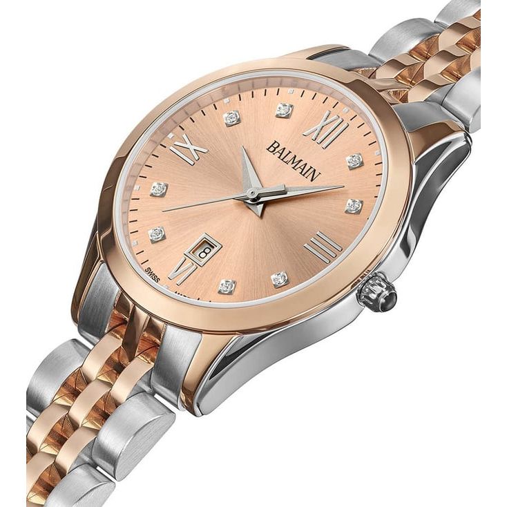 Balmain Classic R Swiss Quartz Women's Luxury Watch, 30mm, Diamond Dial