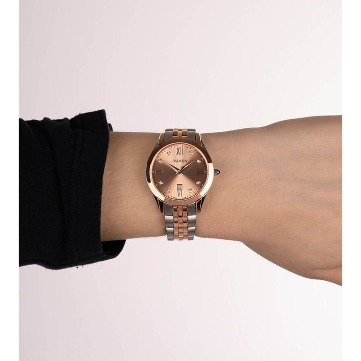 Balmain Classic R Swiss Quartz Women's Luxury Watch, 30mm, Diamond Dial