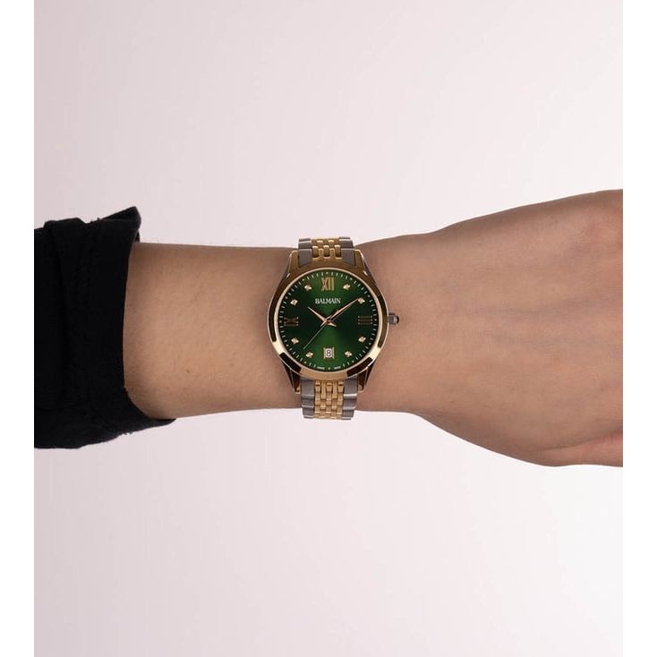 Balmain Classic R Swiss Made Quartz Women's 34mm Diamond Mother-of-Pearl Watch