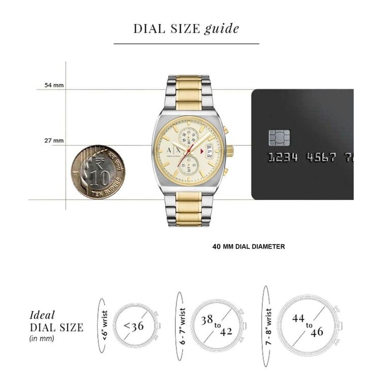 Quartz Chronograph Men 40 mm AX2821
