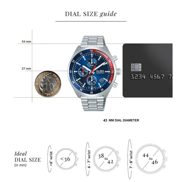 Active Quartz Chronograph Men 43 mm AM3A37X1