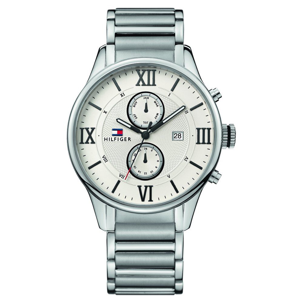 Tommy Hilfiger Silver Dial Quartz Analog Watch for Men-NCTH1710289