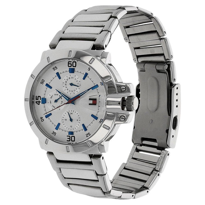 Tommy Hilfiger Quartz Multifunction Silver Dial Metal Strap Watch for Men-NCTH1790471