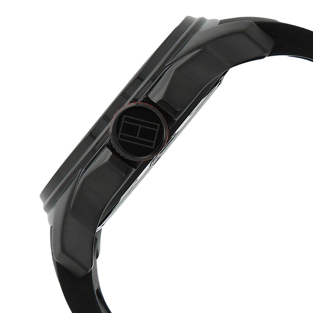 Tommy Hilfiger Quartz Analog Black Dial Plastic Strap Watch for Men-NCTH1790708