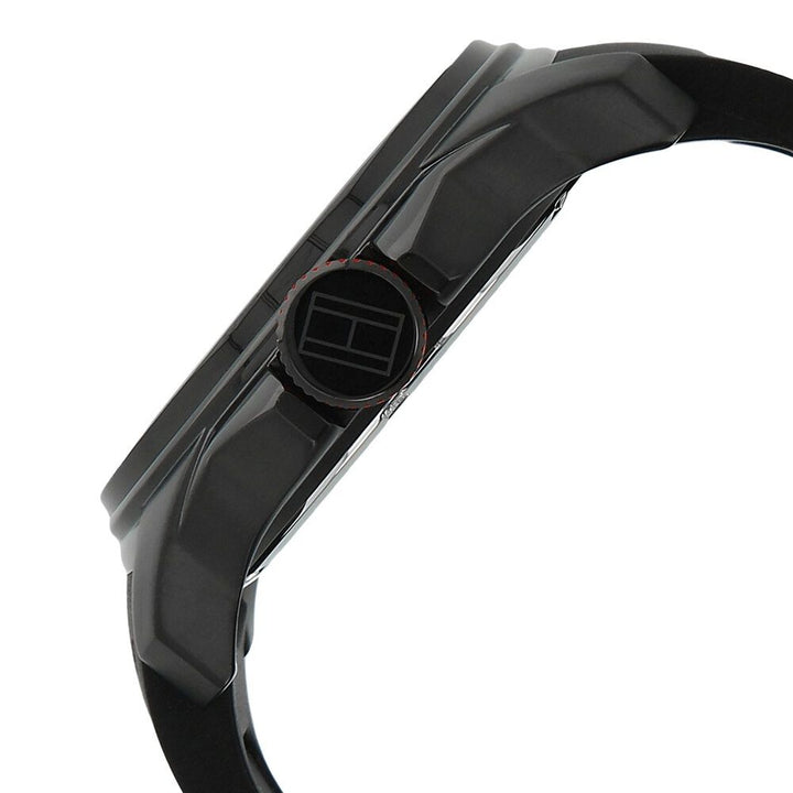 Tommy Hilfiger Quartz Analog Black Dial Plastic Strap Watch for Men-NCTH1790708