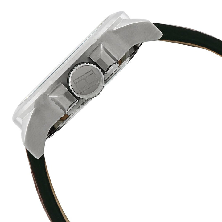 Tommy Hilfiger Quartz Multifunction White Dial Leather Strap Watch for Men-NATH1790858J