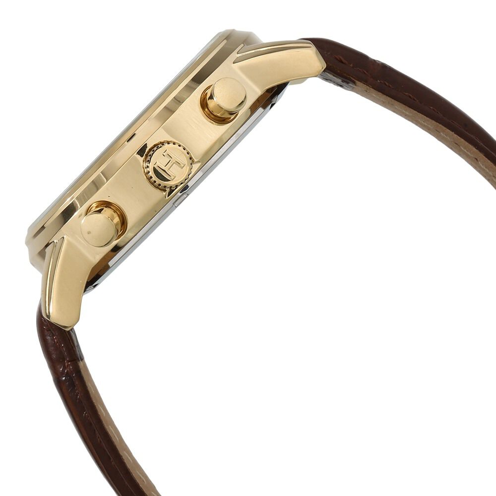 Tommy Hilfiger Quartz Analog Silver Dial Leather Strap Watch for Men-NBTH1790874