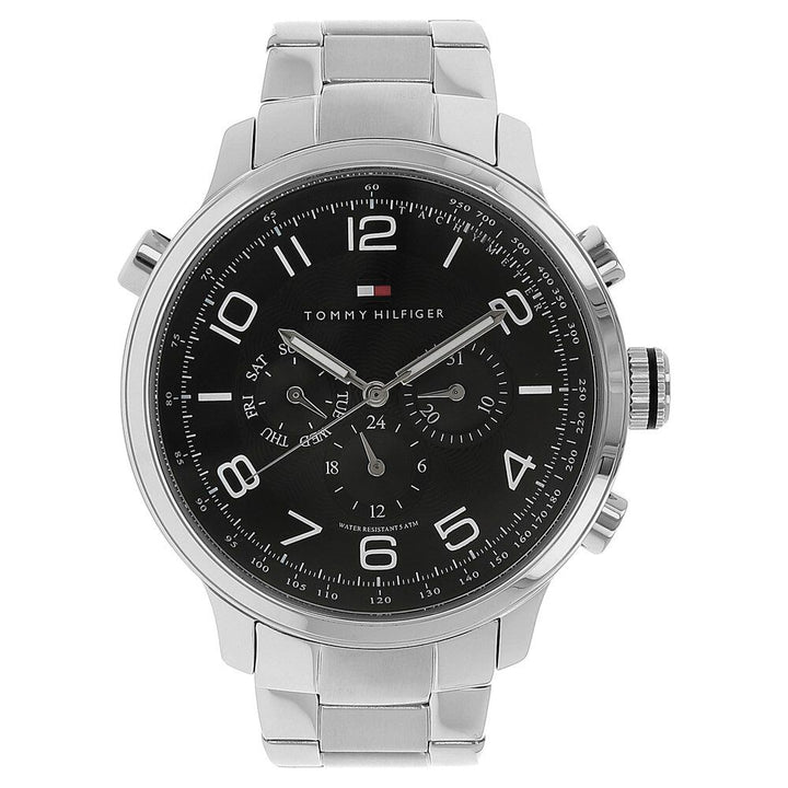 Tommy Hilfiger Quartz Analog Black Dial Stainless Steel Strap Watch for Men-NCTH1790965