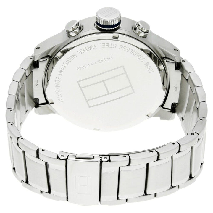 Tommy Hilfiger Quartz Analog With Date Blue Dial Metal Strap Watch For Men