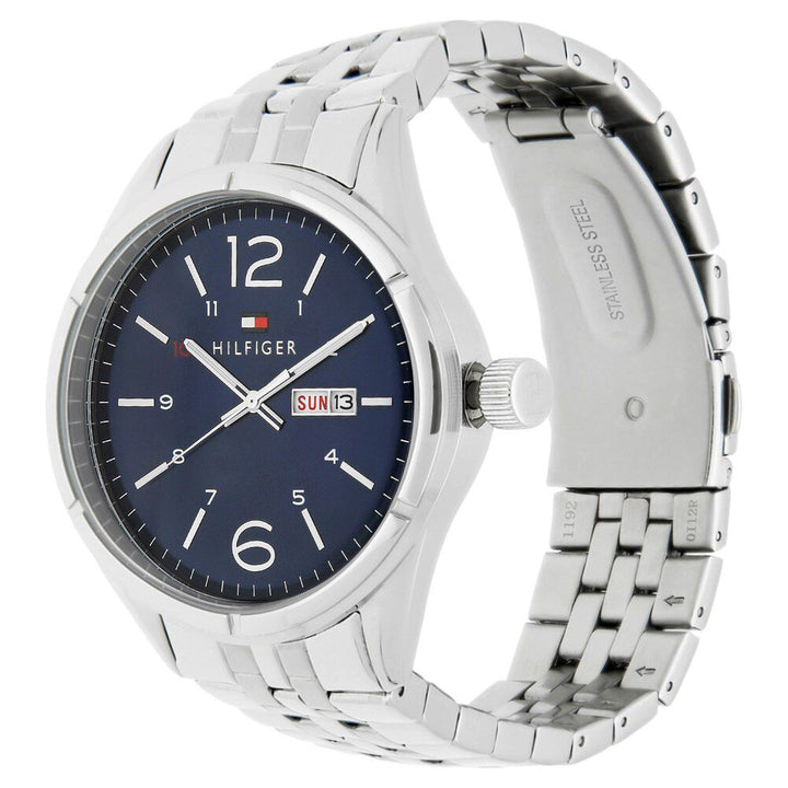 Tommy Hilfiger Quartz Analog Blue Dial Metal Strap Watch for Men-NATH1791061J