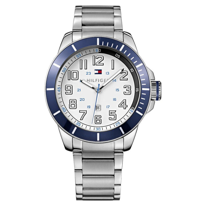 Tommy Hilfiger Quartz Analog White Dial Watch for Men-NATH1791073J