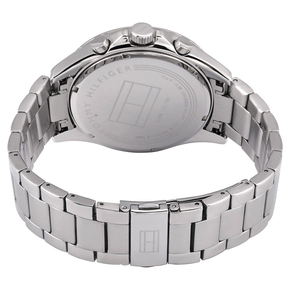 Tommy Hilfiger Quartz Multifunction Black Dial Metal Strap Watch for Men-NCTH1791104