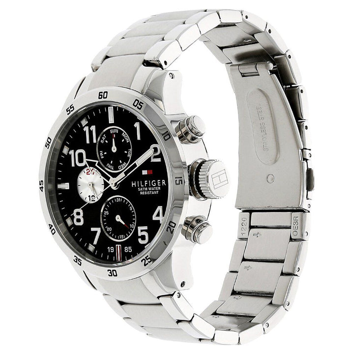 Tommy Hilfiger Quartz Analog Black Dial Metal Strap Watch for Men-NCTH1791141