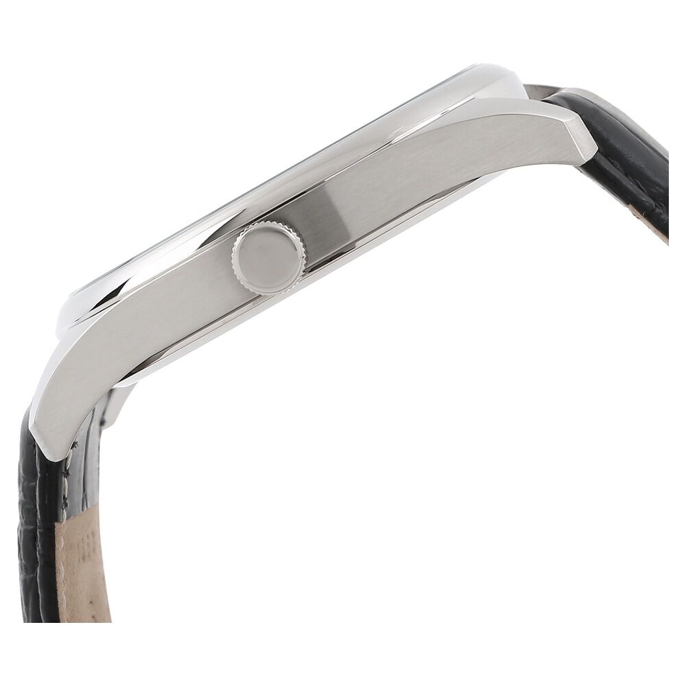 Tommy Hilfiger Quartz Analog Black Dial Leather Strap Watch for Men-NATH1791168J